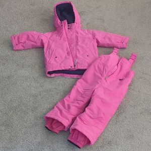 Hanna Andersson Pink Kids Jacket & Snow Pants Set